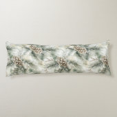 Cream Deer Woodland Animals Christmas   Lichaamskussen (Achterkant)