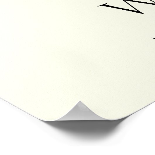 Cream Double Afstuderen 2 Photo Afstuderen Welcome Poster (Hoek)