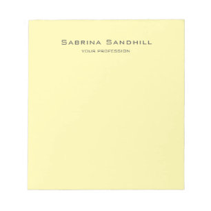 Cream Elegant Plain Eenvoudige Minimalist Notitieblok