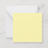 Cream Elegant Plain Eenvoudige Minimalist Notitiekaartje (Achterkant)