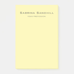 Cream Elegant Plain Eenvoudige Minimalist Post-it® Notes