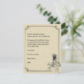 Cream en Black Ahoy! Pirate Halloween Party Kaart (Staand voorkant)