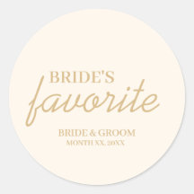 Cream en Gold Bride's Favoriete Snack Bruiloft