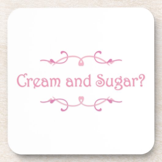 Cream en Sugar? Bier Onderzetter (Voorkant)