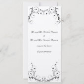 Cream Felt Invitation Kaart (Achterkant)