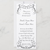 Cream Felt Invitation Kaart (Voorkant)