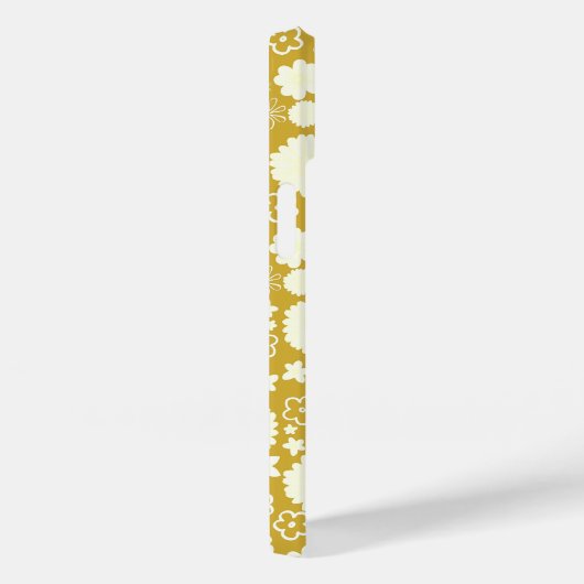 CREAM FEMININE GOLD FLORAL PATTERNAAM Case-Mate iPhone CASE (Achterkant / Rechts)