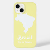Cream Festive Brazilië Case-Mate iPhone Case (Achterkant)
