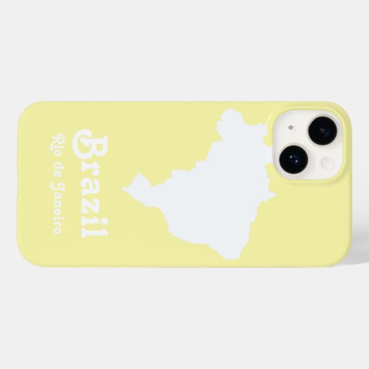 Cream Festive Brazilië Case-Mate iPhone Case (Achterkant (horizontaal))