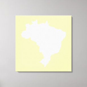 Cream Festive Brazilië op Emporiomoffa Canvas Afdruk