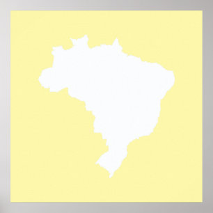 Cream Festive Brazilië op Emporiomoffa Poster
