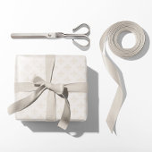 Cream Fleur-de-Lis Cadeaupapier