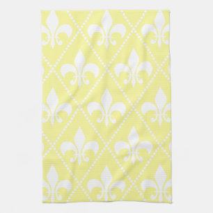 Cream Fleur de Lis Theedoek
