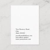 Cream Floral Botanical Jeweling Earning Display Visitekaartje (Achterkant)