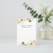 Cream Floral Botanical Jeweling Earning Display Visitekaartje (Staand voorkant)