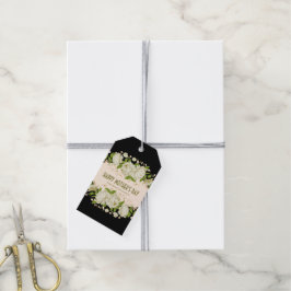 Cream Floral Happy Moederdag Gift Label Cadeaulabel