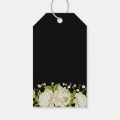 Cream Floral Happy Moederdag Gift Label Cadeaulabel (Achterkant)