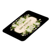 Cream Floral Happy Moederdag Magnet Magneet (Linkerzijde)