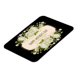Cream Floral Happy Moederdag Magnet Magneet