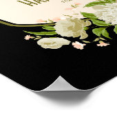Cream Floral Happy Moederdag Poster (Hoek)