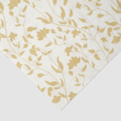 Cream Floral herhaald patroon Tissuepapier (Detail)