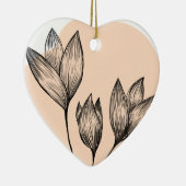 Cream Floral Ornament (Rechts)