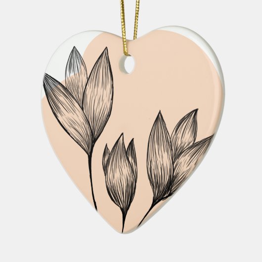 Cream Floral Ornament (Links)