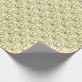 Cream Floral Pattern Cadeaupapier (Hoek)