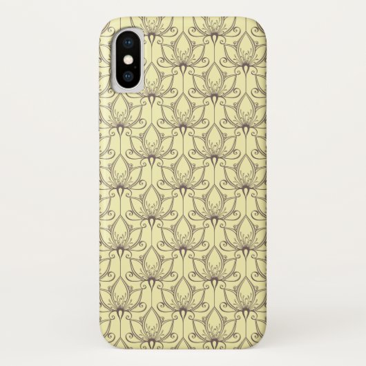 Cream Floral Pattern Case-Mate iPhone Case (Achterkant)