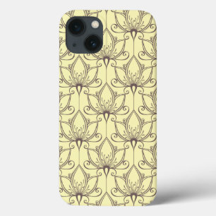 Cream Floral Pattern Case-Mate iPhone Case