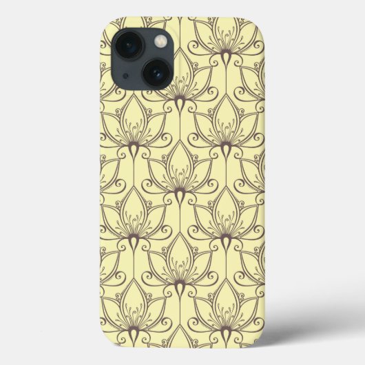 Cream Floral Pattern Case-Mate iPhone Case (Achterkant)