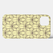 Cream Floral Pattern Case-Mate iPhone Case (Achterkant (horizontaal))
