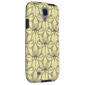 Cream Floral Pattern Case-Mate Samsung Galaxy Hoesje (Back/Rechts)