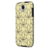 Cream Floral Pattern Case-Mate Samsung Galaxy Hoesje (Achterkant Links)