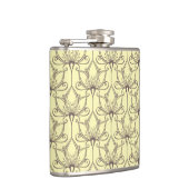 Cream Floral Pattern Heupfles (Rechts)