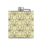 Cream Floral Pattern Heupfles (Achterkant)