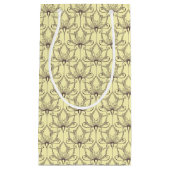 Cream Floral Pattern Klein Cadeauzakje (Voorkant)