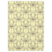 Cream Floral Pattern Klembord (Achterkant)