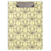 Cream Floral Pattern Klembord (Voorkant)