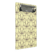 Cream Floral Pattern Mini Klembord (Schuin)