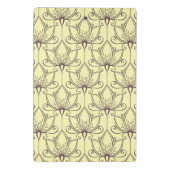 Cream Floral Pattern Mini Klembord (Achterkant)