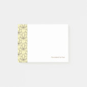 Cream Floral Pattern Post-it® Notes (Voorkant)