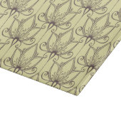 Cream Floral Pattern Snijplank (Hoek)