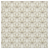 Cream Floral Pattern Stof (Swatch)