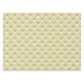 Cream Floral Pattern Tafelkleed (Voorkant (Horizontaal))