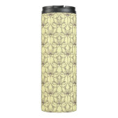 Cream Floral Pattern Thermosbeker (Achterkant)