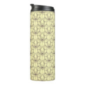 Cream Floral Pattern Thermosbeker (Geroteerd rechts)