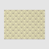 Cream Floral Pattern Tissuepapier (Voorkant)