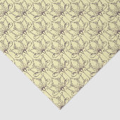 Cream Floral Pattern Tissuepapier (Detail)