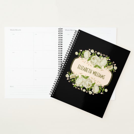 Cream Floral Planner. Moederdag cadeau Planner (Display)